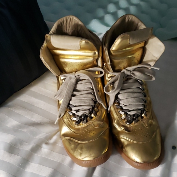 Maison Margiela Men/Woman gold shoes with chain!!! - Picture 2 of 8